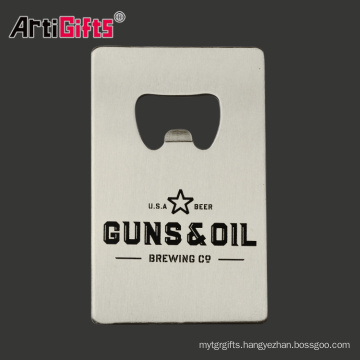 Promotion cheap metal bottle opener business card